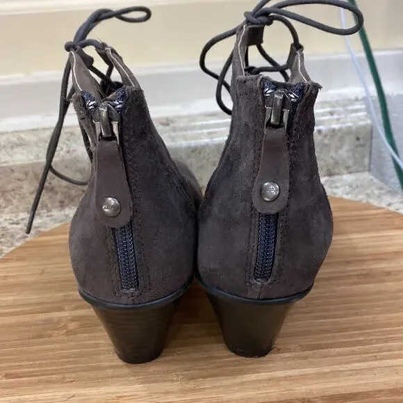 Earth Women’s Aurora 8.5 Peep Toe Bootie Dark Slate sandal shoes - Picture 4 of 6